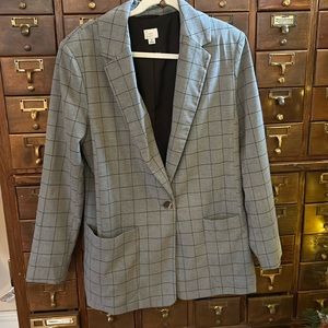 A New Day Plaid Blazer Size M